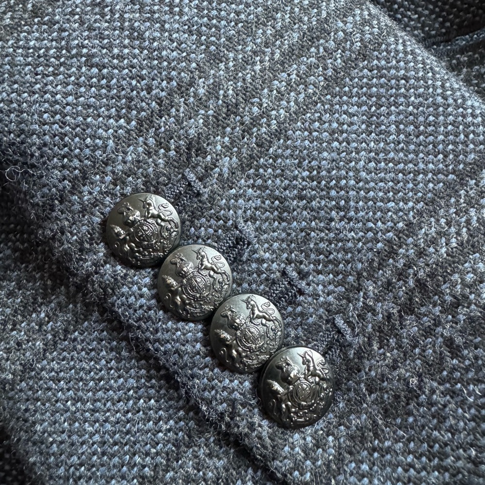 Veronica Beard Gia Dickey Plaid Blazer Size 12 Virgin Wool Made in USA - Picture 11 of 13